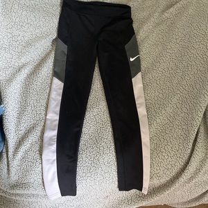 Girls XL Nike Black + Multi- Color Leggings